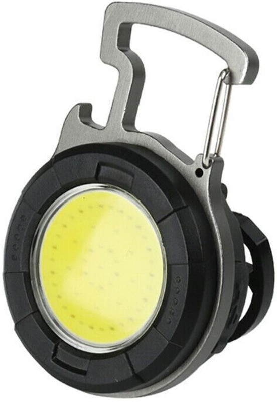 Care 4 6 in 1 Rechargeable Long Range Keychain Torch Light Torch(Black, 10 cm)