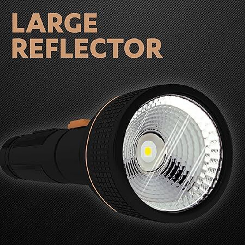 Duracell Bright LED Torch Ultra-Light & Carry Design ! Everyday Use ! 3 Batteries Free Torch(Black, 16 cm)