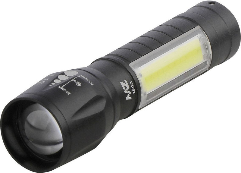 MZ Mini Pocket Light Zoom COB USB Charging Led Water Proof DP Torch(Black, 85 cm, Rechargeable)