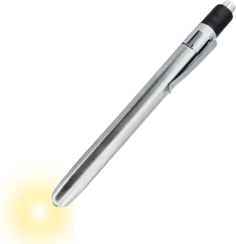 Bos Medicare Surgical Medical Warm Pen Torch LED Diagnostic Light for Doctors & Nurses Torch(Silver, 12 cm)