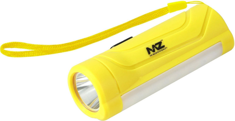 MZ M901 (RECHARGEABLE LED TORCH) 12W Laser + 7 SMD COB, 1200mAh Battery Torch(Yellow, 10.5 cm, Rechargeable)