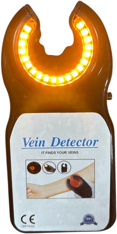 RIGHTCHOICE LED Vein Detector Torch for Medical Use Rechargeable Handheld Vein Finder Torch(Black, 15 cm, Rechargeable)