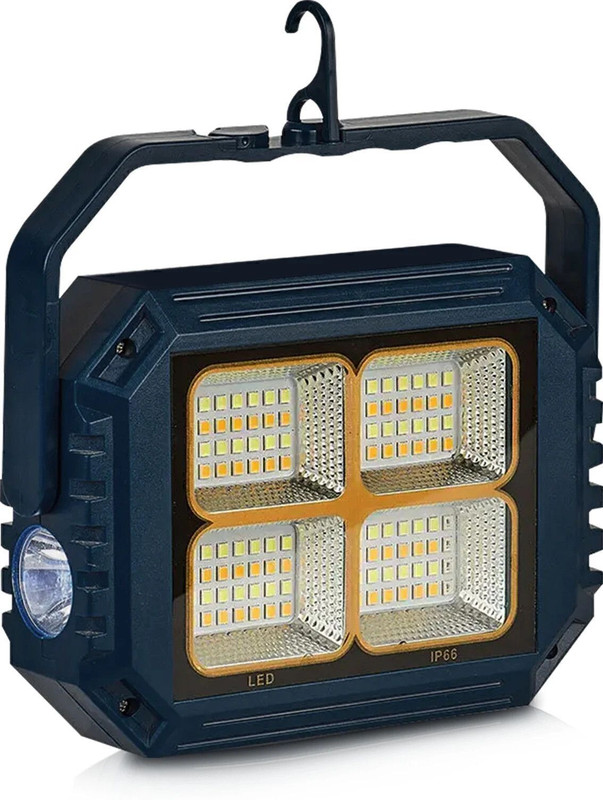 Trillsun 50W Torch with Multifuction Rechargeable Outdoor/ Indoor Solar Light Torch(Black, 16 cm, Rechargeable)