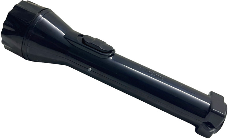 PLSUPREME ®Premium PL-008 with in built charger 3W Rechargeable Torch|Mini Torch Light Torch(Black, 20 cm, Rechargeable)