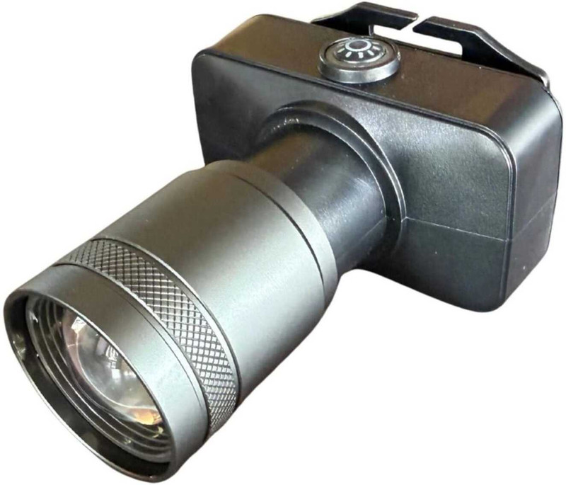 Kay-Joy RL-M111 Metal Body Zooming Yellow & White Light 3 hrs Flood Lamp Emergency Light Torch(Black, 14 cm, Rechargeable)