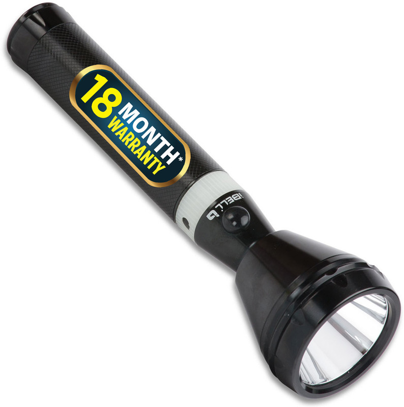 iBELL FL8348 Flashlight, Long Beam, Aircraft Aluminium Body, Bright LED Torch(Black, 228...