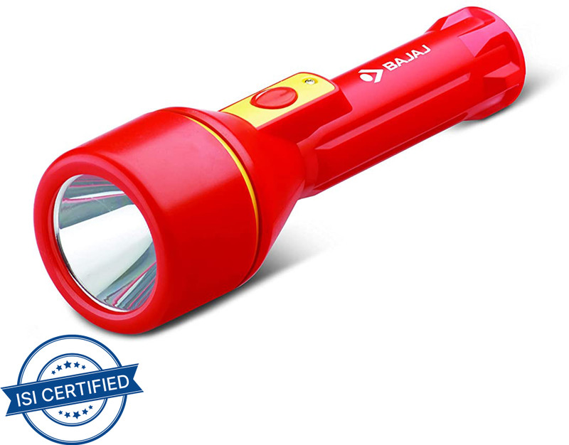 BAJAJ Raftaar MAX LED RC 610047 Torch(Red, 17 cm, Rechargeable)
