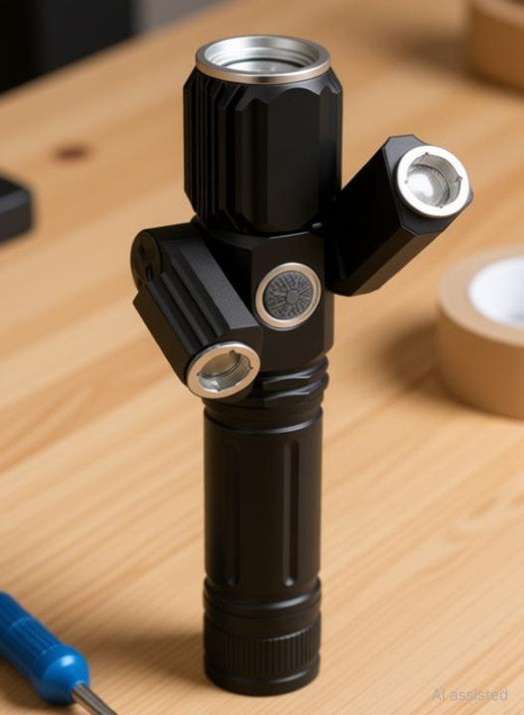 Care 4 539 Torch(Black, 13.2 cm, Rechargeable)