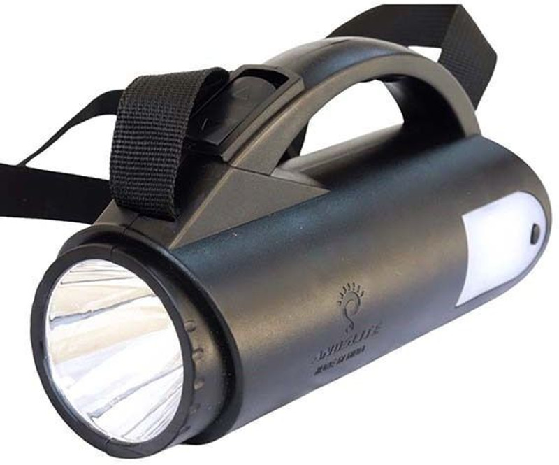 ANDSLITE Eco with Sidelight Powerful Torch(Multicolor, Blue, 17 cm, Rechargeable)