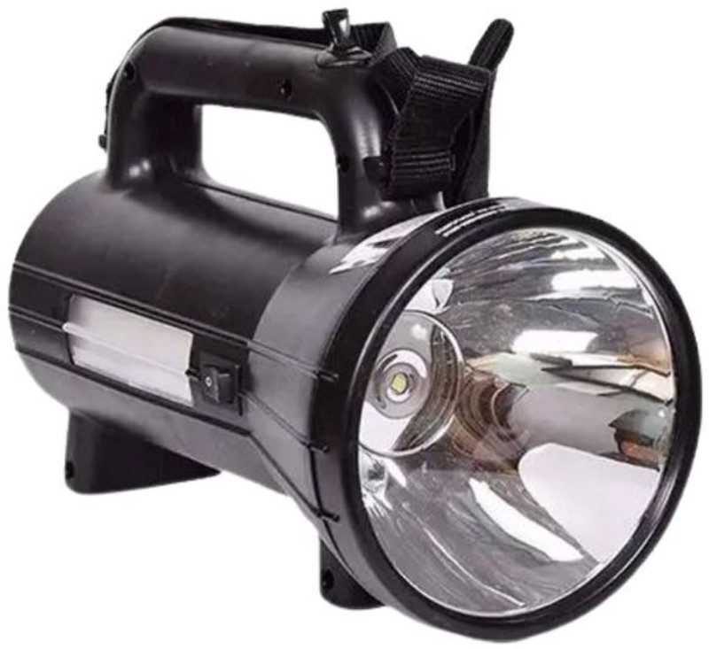 Smuf Tejas Shakti, LiFe PO4 battery, Lightweight And 12 Hours Backup Torch(Black, 14 cm, Rechargeable)