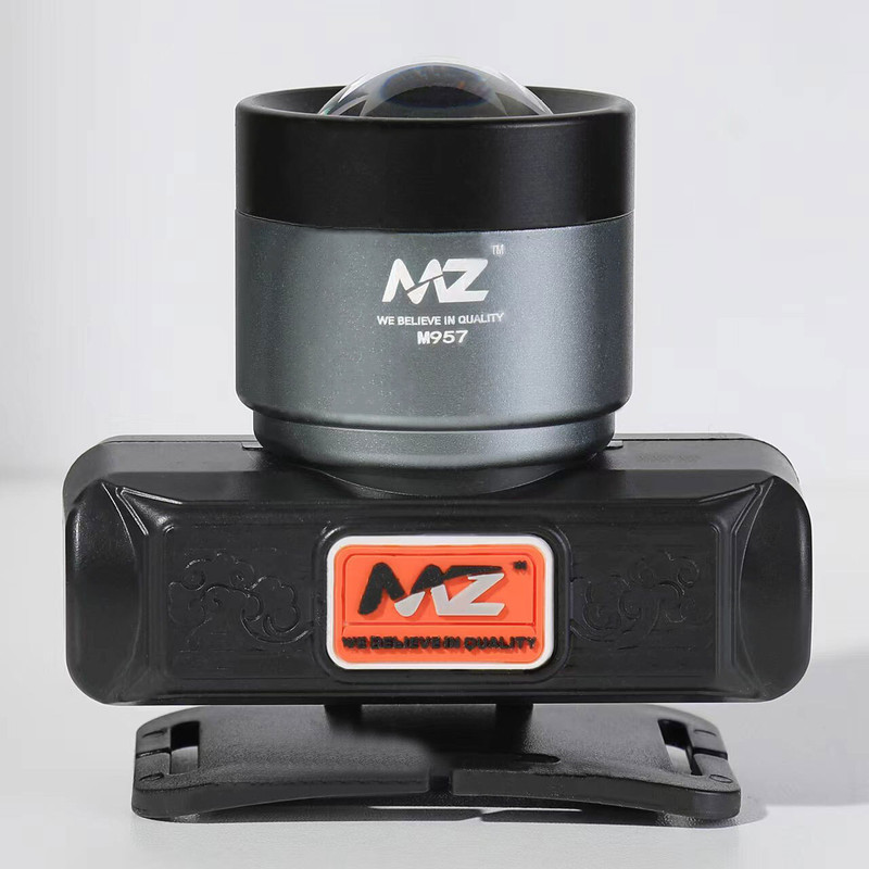 MZ M961 (Rechargeable LED Headlamp) 100W Zoomable Lense 8 Hours Working Torch(Black, 8 cm, Rechargeable)