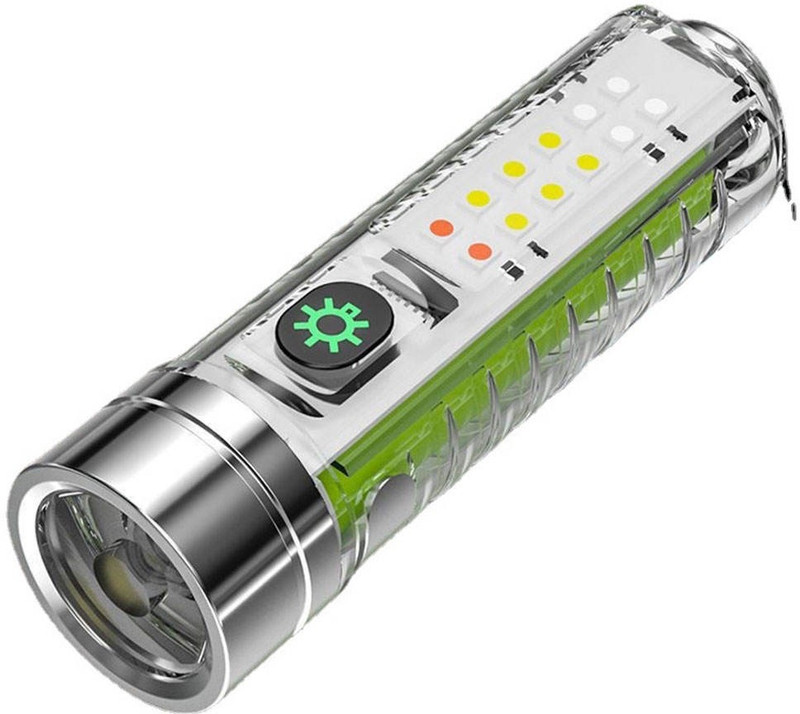 Care 4 LED MINI Keychain Light with Tail Magnet Uv Light Multifunction Torch Torch(White, 10 cm, Rechargeable)