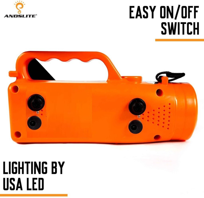 ANDSLITE NANO LED BASED TORCH 12 hrs Torch Emergency Light(WIGHT BRIGHT LED TORCH)