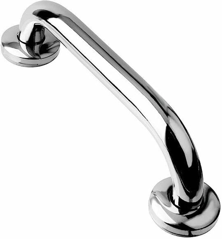 Prestige Grab Bar (Safety Toilet Support Rail) Handle Shower Grab Bar (Chrome 12 Inch)) Silver Towel Holder(Stainless Steel)