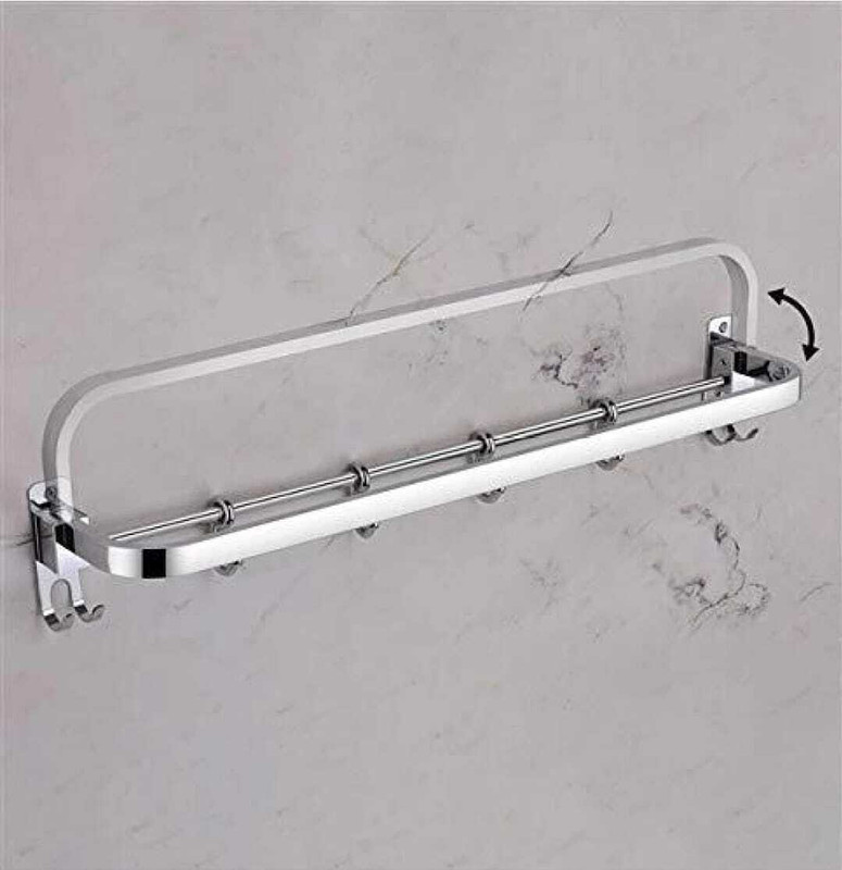pizmo by PIZMO Bathroom Accessories Stainless Steel Wall Shelf (Number of Shelves - 2, STEEL Towel Holder(Stainless Steel)