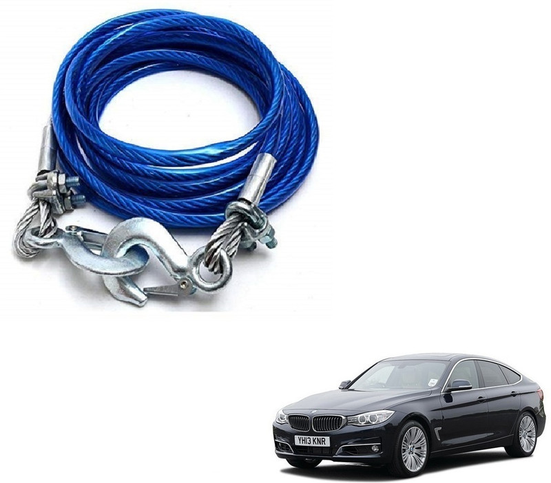 KOZDIKO 5TON 10MM 3MTRS TOWING CABLE COMPATIBILE WITH 3GT 3 m Towing Cable(Stainless Steel, 5000 kg Pull Capacity)