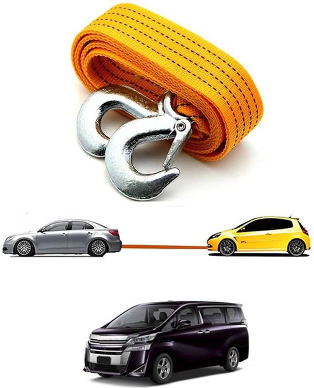 monolive 3Ton Strong/Non-Slip Heavy Duty Nylon Yellow Towing Rope For Vehicle-287 2.5 m Towing Cable(Nylon, 3000 kg Pull Capacity)