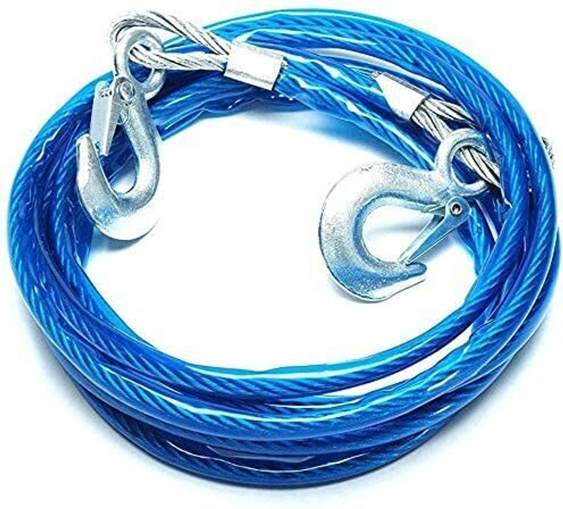 QNJL Tow Rope Breakdown Recovery & Towing 7 Tonne Tow Belt Strap Rope 4 m Towing Cable(Stainless Steel, 6350.29 kg Pull Capacity)