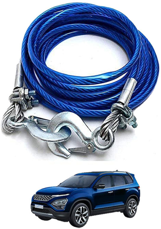 AYW 12mm/4M/7000Kg Emergency Towing Rope Steel Super Strong with Dual Hook-193 4 m Towing Cable(Aluminium, 7000 kg Pull Capacity)