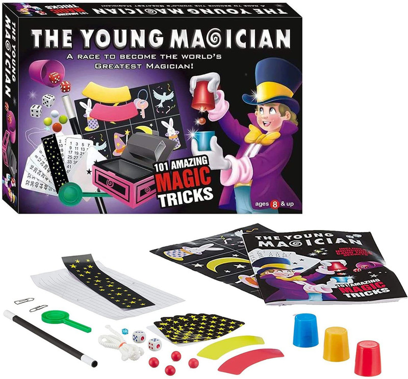 Kmc kidoz The Young Magician 101 Amazing Magic Tricks for Kids Board Game birthday gifts Board Game Accessories