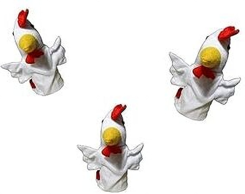 VARUSH Hand Puppets/Hand Puppets for Kid's Learning Playing (Hen) Hand Puppets(Pack of 3)