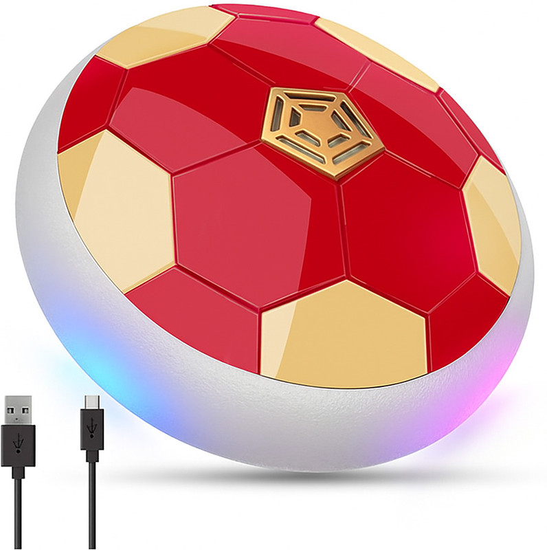 Flipclick Rechargeable Floating Hover Football with Colorful Flash Light Effect for Kids Hoverball