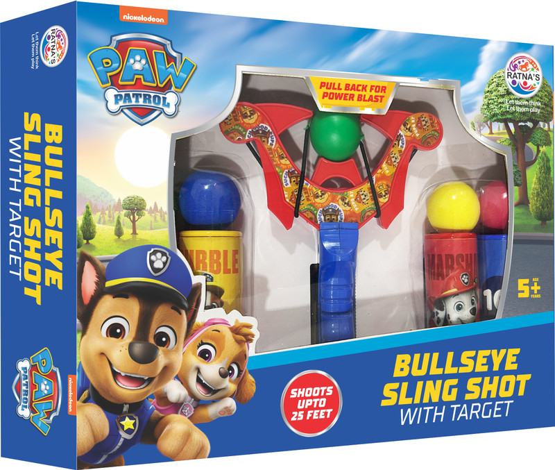 Ratnas PAW Patrol Bullseye Sling Shot with Target (1984) Archery Kit