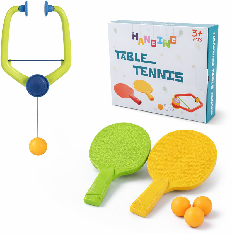 HITWA Table Tennis Racket Set with Balls, Green, For All People Tennis