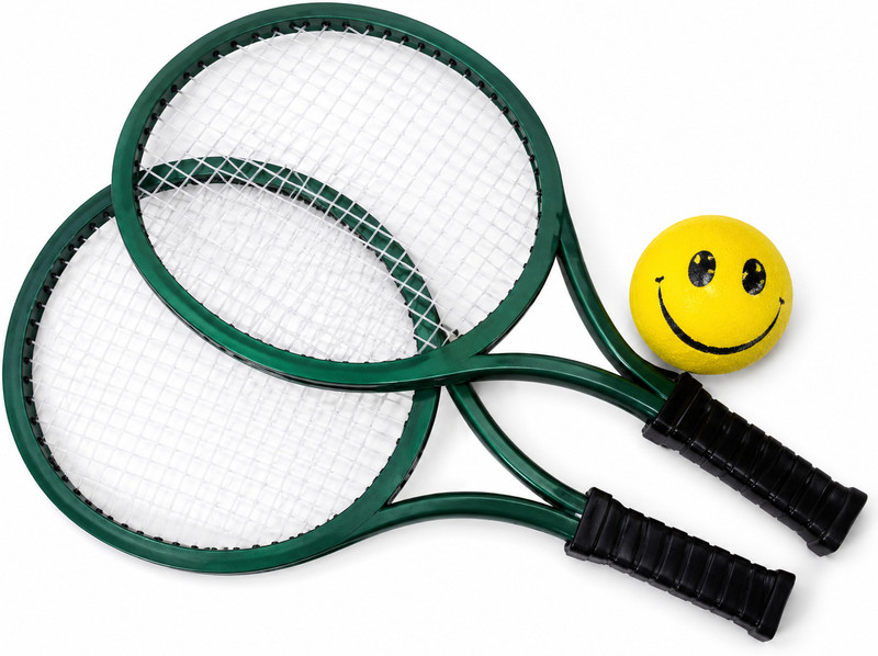 Goyal Trading Company Kids Tennis Racket Set with Ball for Boys & Girls, Lightweight Plastic Badminton Kit