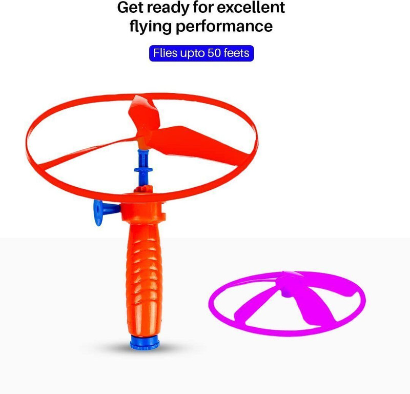 ZWINKO Flying King 2 in 1 Indoor & Outdoor Toy Can Be Played as Space Rocket Frisbie & Boomerang