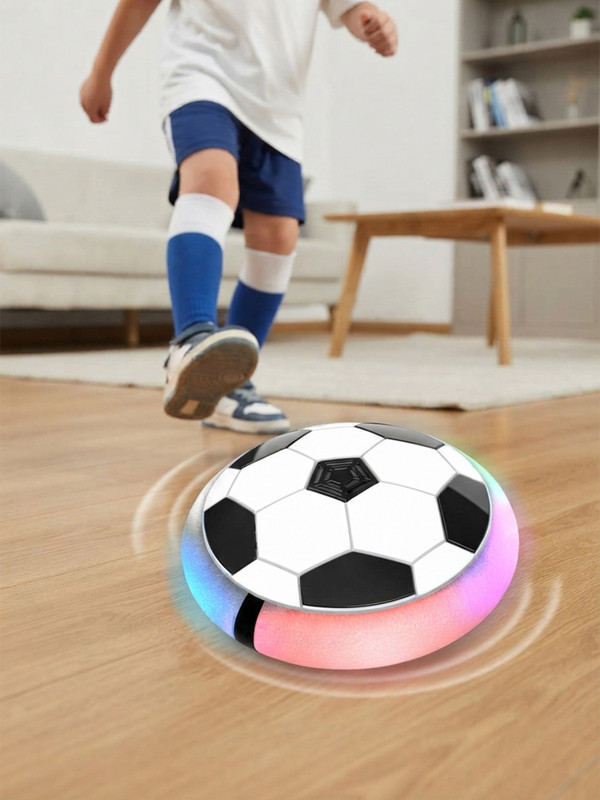 333MART Air Football Toy Hover Soccer Ball Floating Soft Foam Bumper With LED Lights Hoverball