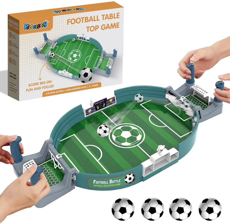 KIDOLOGY Mini Tabletop Football Game for Kids, Indoor Football Soccer Game for Creativity Football
