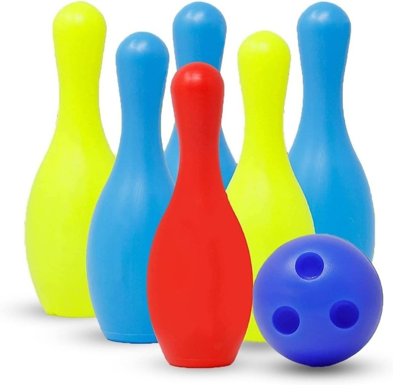 little toys Bowling Game Set with 10 pin Bottles and 2 Balls for Kids (MultiColor) Bowling