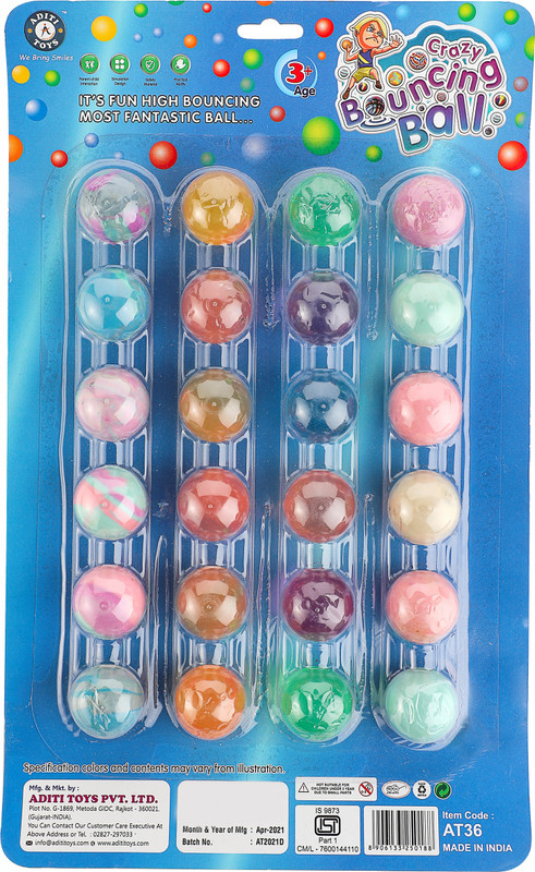 333MART Colorfull Crazy Bouncing Balls for kids Crazy Ball