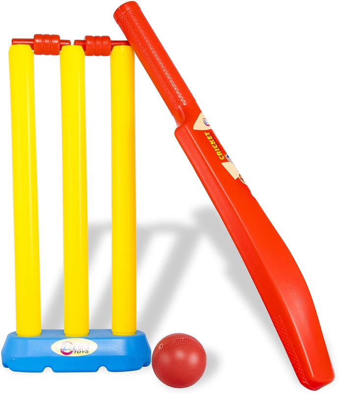 DIKUJI ENTERPRISE Plastic for Kids Cricket kit for 1.5-4Year Boys Bat & Ball Cricket Kit Cricket Kit