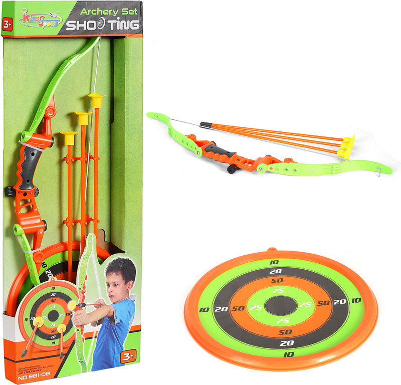 King Sports Archery Shooting Game Set for Kids Indoor & Outdoor Play | 3Y+ Archery
