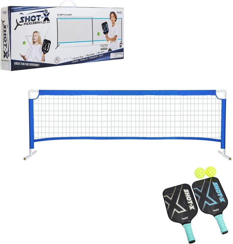 Knick Knack Santoi Graphite Pickleball Paddle Set with net Badminton Kit