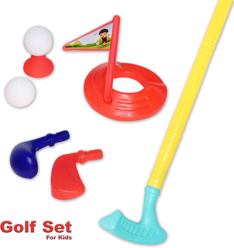 Synlark Golf Set for Kids, Golf Club & Balls Indoor / Outdoor Game Golf Kit for Kids Golf Set