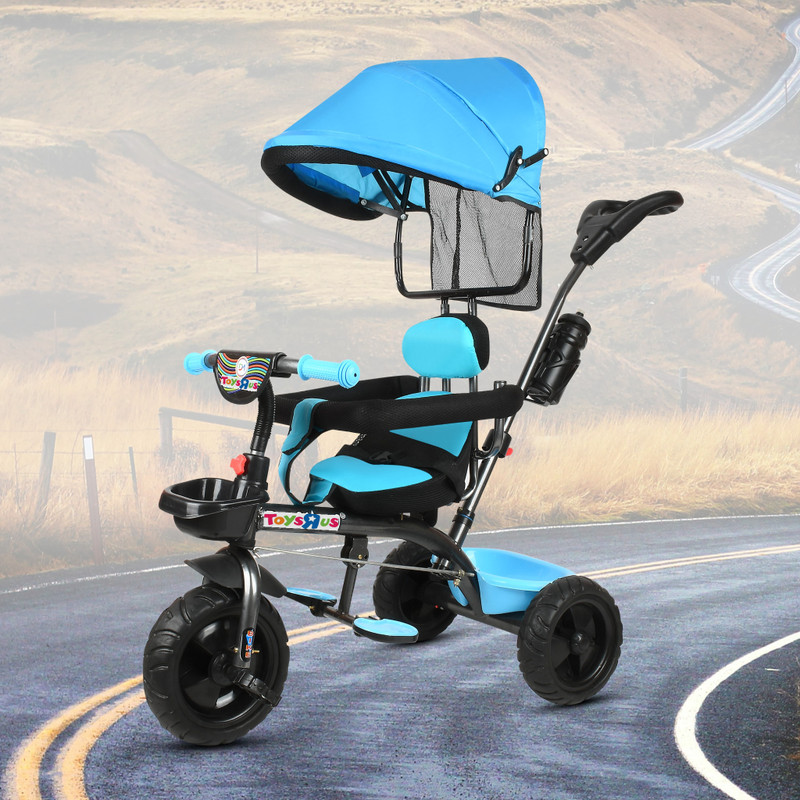 Toys R Us Avigo Cushion seat and Safety Guard Rail for Boys/Girls / Carrying Capacity Upto 30kgs Tricycle(Blue)