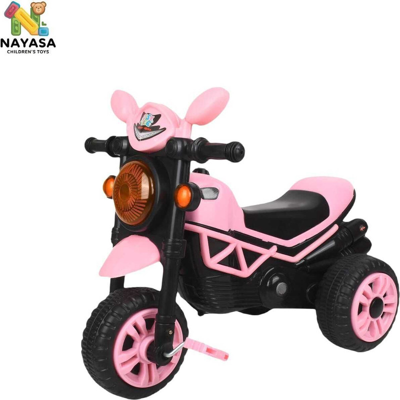 NAYASA Bullet Tricycle Ride-on with Lights and for Ages (2-5 years) baby for kids bullet black_ pink Tricycle(Pink, Black)