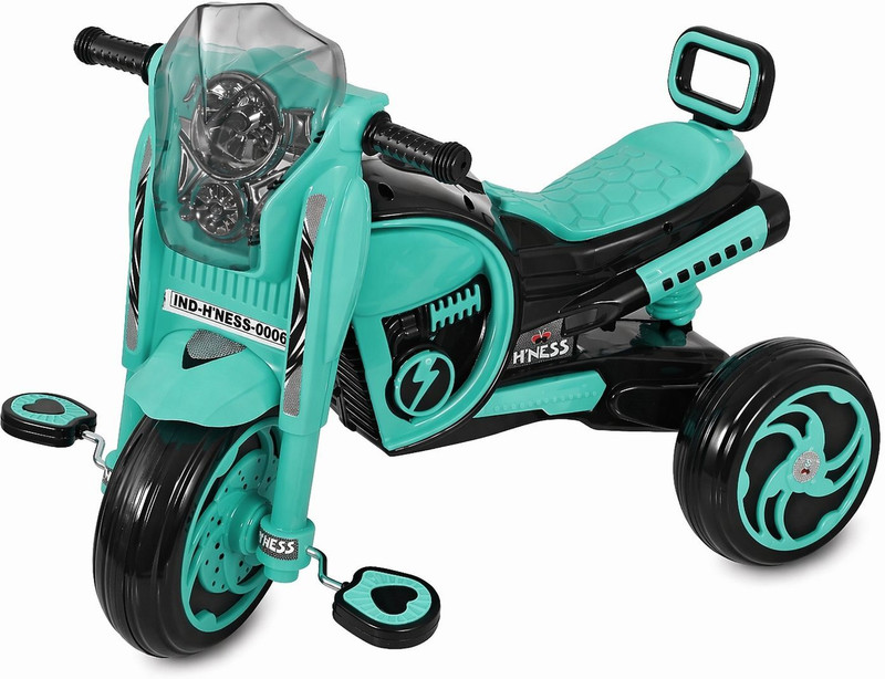 Maanit Attractive Bullet Bike with Stylish Dashboard and Cylincer, storage basket for for Kids|Boys|Girls Group 2 to 5 Years Age Model_H'NESS Tricycle Tricycle(Green)