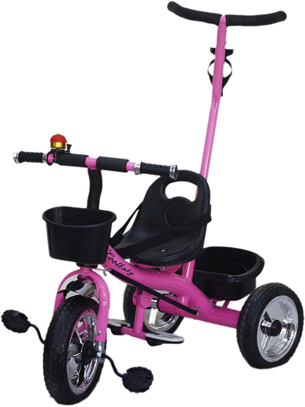 Stepupp TRICYCLE FOR BABY KIDS TODLER CYCLE TRIKE BOYS & GIRL 1,2,3,4,5 YEARS CHILDREN [BB}PHC-077 Tricycle(Pink, Black)
