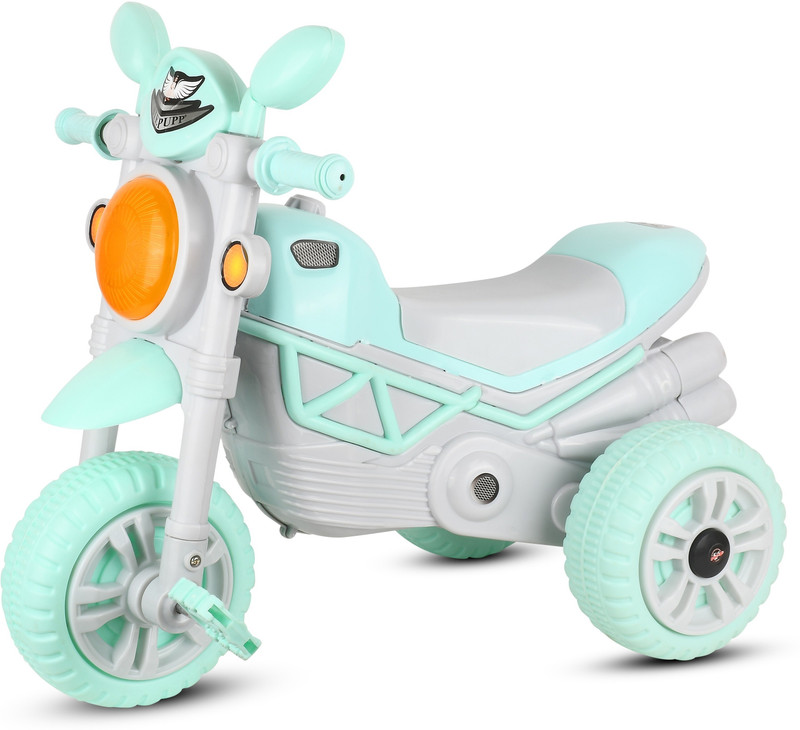 baby tone BABY TRICYCLE WITH MUSIC & LIGHT, MADE IN INDIA, UPTO 3 YEAR KIDS ONLY(BLUE)(Blue, Grey)