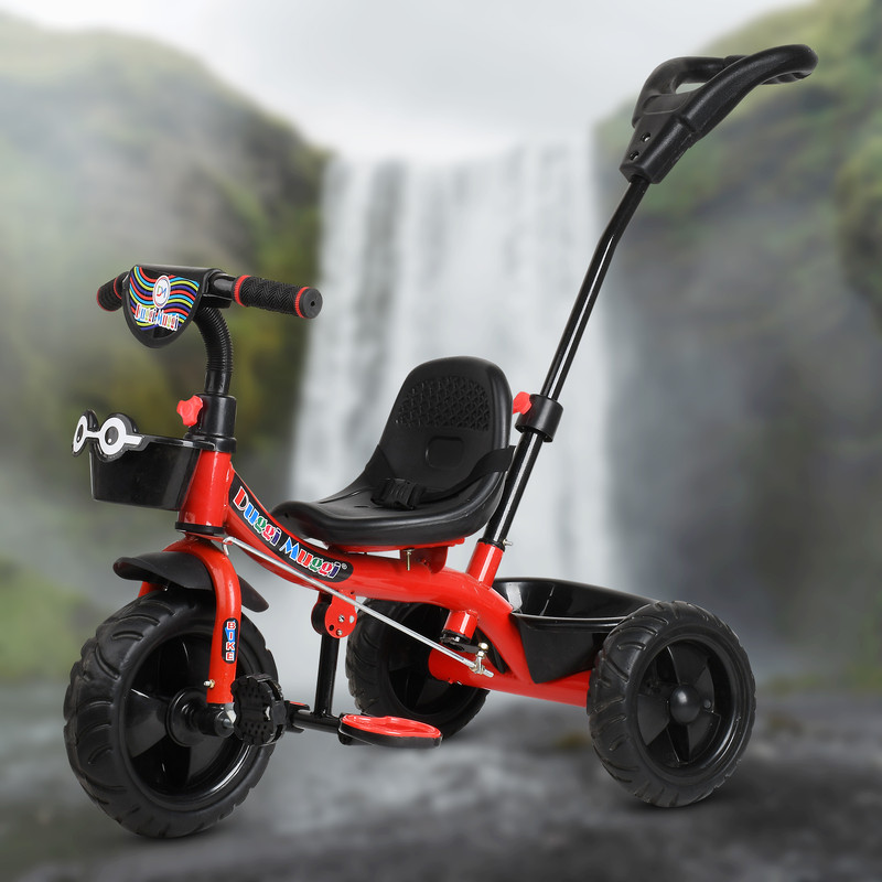 Dugri Stylish Tricycle with Storage Basket ,Safety Belt,Stylish Wheel Babys RED Trike for Boys and Girls Age Group 2 to 5 Years Tricycle Tricycle(Red)