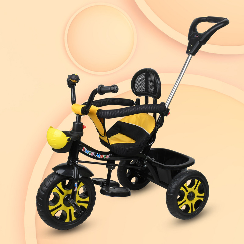TOYSHOPPEE Kids Tricycle with Safety Guardrail for Kids | Age Group 2 to 5 Years R-1 Yellow kids Tricycle Tricycle(Yellow)