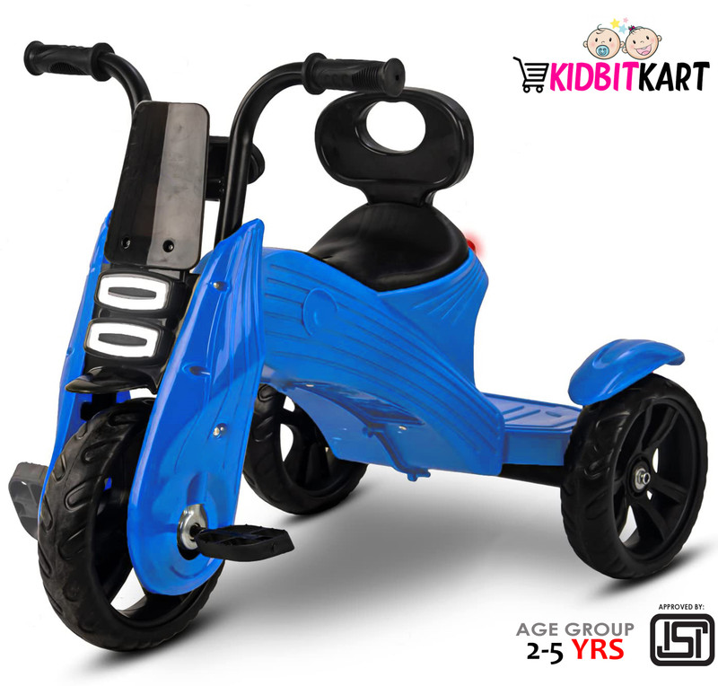 KIDBITKART N-TORQUE Super Stylish Tricycle with Music & Lights for Kids Baby Boys and Girls for 2-5 years Tricycle(Blue)