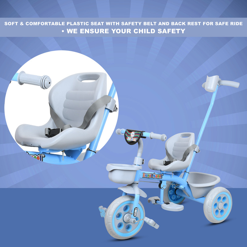 DUGGI MUGGI R-50 Best Tricycle for 12 Months to 60 Months Baby Boys/Baby Girls Tricycle(Blue)