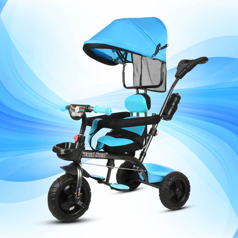 TOYSHOPPEE Toyshoppee Premium Baby Tricycle / Kids Trike / Ride On TRICYCLE FOR KIDS 553 BLUE Tricycle(Blue, Black)