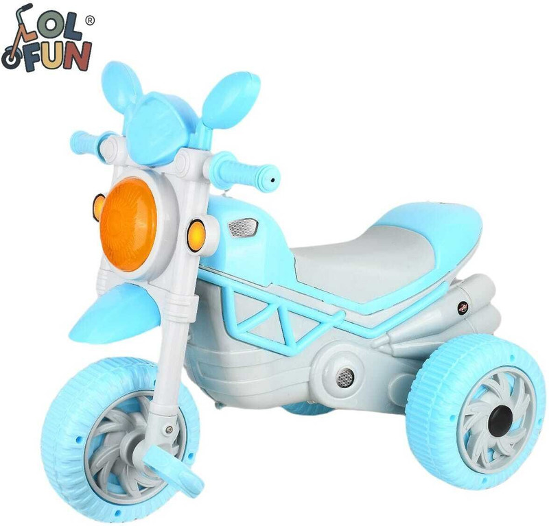 LOL-FUN Bullet Tricycle Ride-on with Lights and for Ages (1-5 years) BULLET BLUE Tricycle(Blue, Grey)