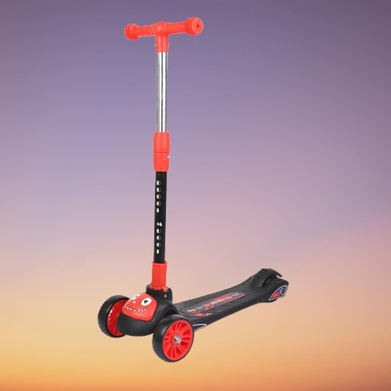 TOYSHOPPEE Cycle Skate Scooter for Kids Foldable Kick Skating Scoty scooty for kids tricycle skate scoty baby baoy and baby girls Tricycle(Red, Black)